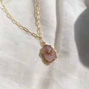 星芒粉晶頸鏈