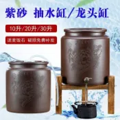優品上新~宜興原礦紫砂水缸儲水罐大號抽水家用陶瓷過濾凈水缸泡茶水桶龍頭