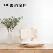 【H&D東稻家居】自然木語系列 - 原木榻榻米旋轉椅子 -DIY自行組裝