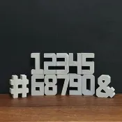 【水泥站立數字】0-9 / 清水模 / 裝飾擺飾 / 拼字 / 送禮