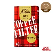 金時代書香咖啡 Kalita 101系列 無漂白盒裝濾紙 40入 1-2人份 梯形濾杯適用 #11141