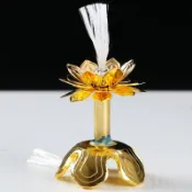 協貿國際日用品生活8館 佛教燭臺浮漂燈芯供燈架蓮花燈蓮花座鍍銅伸縮燈芯架新款寺廟素油