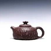 宜興紫砂壺全手工泡茶壺家用名家李新生靈芝供春250cc