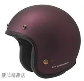 ZEUS 瑞獅 ZS-385B IRIE復古帽 3/4罩/半罩/車線邊條安全帽  消光紫