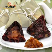 北斗麻糬‧紫米桂圓紅豆粽(6粒/盒,共2盒)