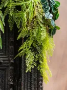 協貿國際日用品生活6館 掬涵 仿真蕨類秋色鐵線蕨植物壁掛遮擋吊蘭綠植花藝森系裝飾藤條