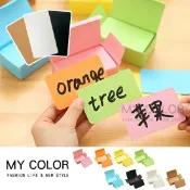 Mycolor 單字卡 卡片 名片 彩色紙 空白卡片 圖畫紙 盒裝 名片卡 紙卡 DIY 塗鴉卡片 牛皮紙 單詞卡 美勞 便簽 卡片 留言卡 明信片 文具 學生 辦公用品 禮品 糖果色 炫彩明片紙 ♚MY COLOR♚【K130】