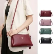 【Rosse Bags】韓版軟皮面時尚百搭斜跨包 手拿包 單肩包(紫/紅/綠/黑)