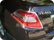 【魏大顆 汽車精品】TEANA(09-17)專用 鍍鉻尾燈框(一組2件)ー尾燈罩 後燈框 後燈罩 鍍鉻燈框 J32