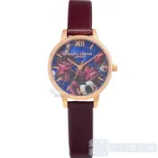 OLIVIA BURTON 手錶 OB16SP10 英式古典 酒紅色錶帶 女錶30mm石英錶【澄緻精品】
