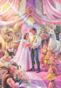 1000-886 100片日本進口拼圖 迪士尼 長髮公主 Rapunzel 樂佩 魔髮奇緣  幸福夢幻的婚禮