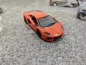 1/18原廠星輝蘭博基尼Aventador LP700-4汽車模型橙色，合金材質