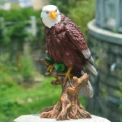 協貿國際日用品生活2館 仿真老鷹庭院別墅家居工藝品動物樹脂擺件雕塑戶外園林田園裝飾品