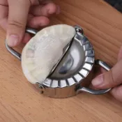304不鏽鋼包餃子器廚房家用餛飩水餃模具壓餃子皮器捏夾懶人工具 標準款/大號款