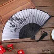 🔥臺灣發貨🔥原創古風扇子複古折扇漢服旂袍中國風小扇子便攜小巧折疊扇竹扇