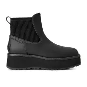 【UGG】雪靴 女鞋 靴子 厚底 真皮 W Cityfunc Chelsea 黑 UG1171436BLK