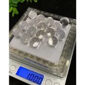 台灣現貨 嚴選 天然晶石 清透料 白水晶 小水晶球 16-17mm 18-19mm 鎮宅避邪 避邪擋煞 隨機100克 ~