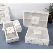 現貨 24小時出貨   現貨大理石纹80克包装盒4/6粒蛋黄酥綠豆糕餅乾點心盒中秋月餅牛軋糖雪花酥雪媚娘禮盒包裝PVC