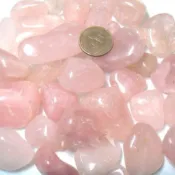 『晶鑽水晶』天然星光粉晶碎石.大顆滾石 A級透料 1000g=1公斤裝 200公克裝