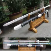 【葉字號】精品漢劍錳鋼長款刀劍刀具防身冷兵器龍泉劍寶劍劍未開刃