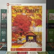 【全新】紐約客廊橋之秋1000片拼圖 New York Puzzle Company 異形拼圖全新未拆封，盒況實拍，氣