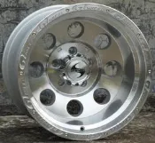 GT品牌4X4精品JIMNY吉米專用鋁圈15吋5孔139.7 10J ET-44中心孔108銀铣字