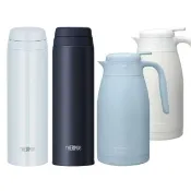 【THERMOS 膳魔師】超值2入_可進洗碗機不鏽鋼90度開蓋真空保溫杯500ml+保溫壺2000ml(JOR-500+TCTP-2000)