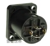 音響世界二館：Neutrik NL4MP 4Pin喇叭Speakon母座4個一組Canare。MOGAMI。Pro Co