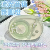昕購商鋪 【現貨】流光音箱氛圍燈臥室床頭曉業燈睡眠燈音響桌面氛圍燈
