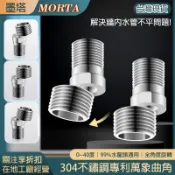 【MORTA限時】可調節 萬向曲腳 偏心加長 萬象曲角 變徑 淋浴花灑 混水閥配件 修正接頭 水龍頭 水料