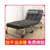 (店+)免運 躺椅 特寬75CM床麵加粗方管 折疊椅折疊床單人午睡床簡易床 傢用陪護看護睡椅辦公室午休床 懶人椅 沙攤椅 戶外椅