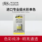 協貿國際日用品生活11館 -溫莎牛頓法國進口藝術家專業級水彩顏料單色單支固體半塊狀