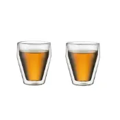 (店+)【Bodum】TITLIS 雙層玻璃杯 2入組 (250cc) 可耐-20度C~180度C  | 手工吹造 | 