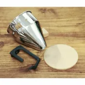 Chang Heng Jui Workshop Mazzer Super Jolly & 楊家 900N 磨豆機 改裝 不鏽鋼出粉漏斗+把手支架 套裝 去靜電