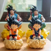 楓幕百貨 新品優惠！！！龍珠現貨 七龍珠動漫周邊童年孫悟空手辦 筋斗云坐姿模型公仔擺件