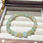 #天然翡翠 【保A】多寶翡翠手串，彩虹多寶鼓珠， 天然灑金紅，錦鯉色，桂花糕，翡翠多寶隨行珠 7mm 默認有紋