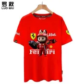 新年衣服 紅牛車隊 Red Bull Racing f1 一級方程式賽車 美式復古短袖T恤男女生同款 印花純棉大尺碼短袖