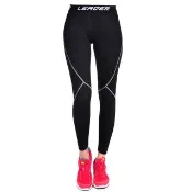 【LEADER】女性專用 SportFit運動壓縮緊身褲(黑灰)