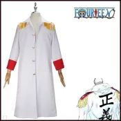 台灣現-貨｜海賊王cos服 海軍卡普中將cos路飛爺爺披風全套動漫cosplay服裝