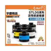 (店+)宇慶ASAHI STLDG系列｜活性碳濾毒罐 RD40國際通用 噴漆噴農藥防疫醫療N95口罩過濾罐