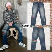 𝑪𝑱𝑴𝑭【實拍】CLOT x Levi's 聯名款 陳冠希 黑長壽二代 501版型 腰果花水洗破壞直筒牛仔褲 牛王