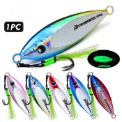 【TTFF】路亞鐵板鉛魚40g/ 60g /80g /100g夜光路亞餌仿真假餌海釣拖釣金屬餌