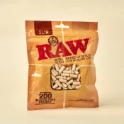 黑羊選物 台灣現貨 RAW 6mm 棉濾嘴 200入 Cotton Filter 捲菸濾嘴 paper 紙濾嘴 捲煙紙