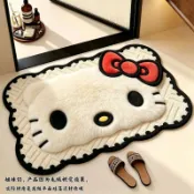 樱·拾。🥣·精品HelloKitty毛絨地毯可愛進門墊吸水腳墊家用地墊耐髒卡通地毯櫻拾『Goods』