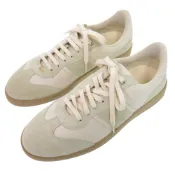 【DOKODEMO】近全新 Salvatore Ferragamo Achille Mascarpone 0762260 皮革與麂皮象牙色運動鞋，2042 [二手] Salvatore Ferragamo男士
