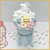 爆款熱推💖全臺免運  畢業花束 網紅HelloKitty玩偶花束成品 凱蒂貓卡通花 生日情人節送女友禮物 LO5M