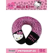 車之嚴選 cars_go 汽車用品【PKTD002P-05】Hello Kitty 粉紅豹紋系列 U型枕 護頸枕 頭枕