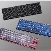 Lexking 雷斯特 LKB-7130 68鍵 藍光 白光 打字機 機械式 青軸 紅軸 鍵盤 LED發光 鋁合金