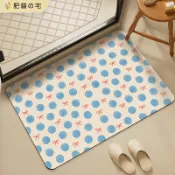客製地墊+升級白底 小清新浴室地墊 強力吸水 防滑地墊 矽藻土軟地墊 環保無味 吸水地墊 廁所地墊 硅藻土吸水墊 腳踏墊