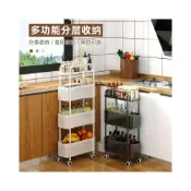 (店+)廚房收納櫃落地多功能置物架多層調料架縫隙櫃子窄縫儲物箱夾縫櫃 廚房收納架 移動式 廚房置物架 抽拉式 廚房收納